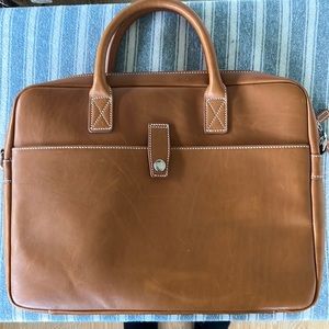 Mark & Graham Men’s Baseball Leather Briefcase